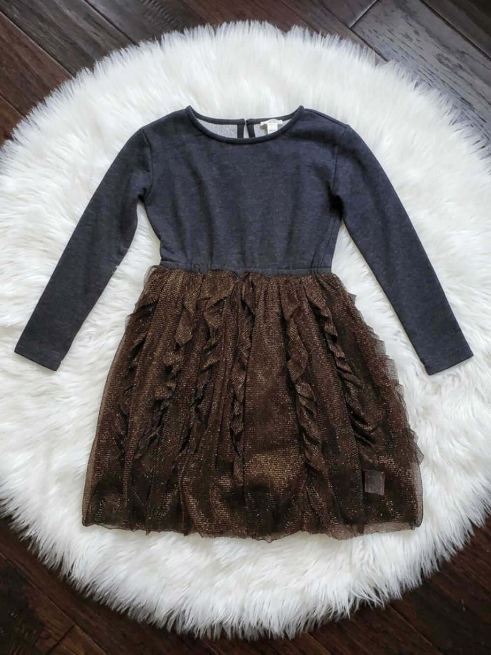 Crewcuts Metallic Dress Size 8